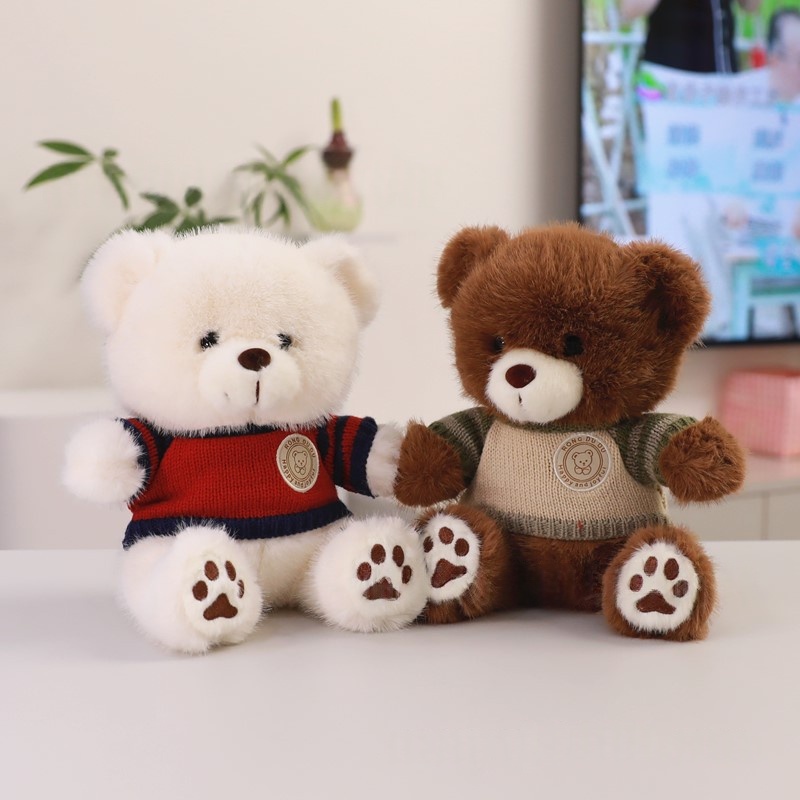 Cute Teddy Bear Plush Toy Wearing Clothes