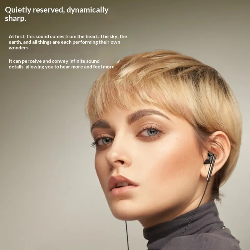 Fashionable Metal Wired In-Ear Headphones