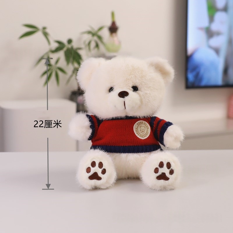 Cute Teddy Bear Plush Toy Wearing Clothes