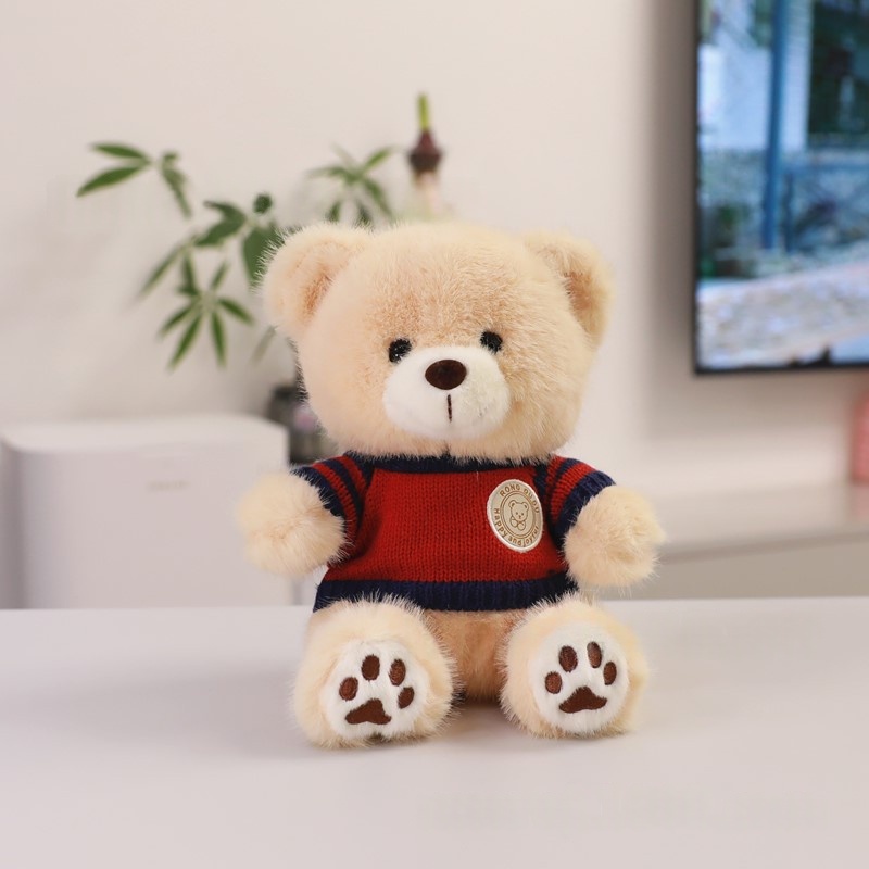 Cute Teddy Bear Plush Toy Wearing Clothes