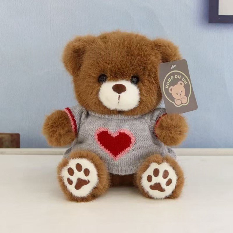 Cute Teddy Bear Plush Toy Wearing Clothes