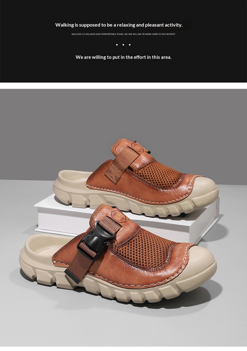 Men's Outdoor Non-Slip Deodorizing Water-Resistant Sandals — sole detail 2