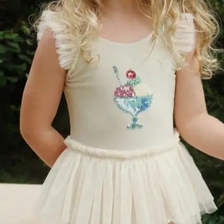 Cherry Strawberry Sequin Swimsuit - Cute Fruit Series