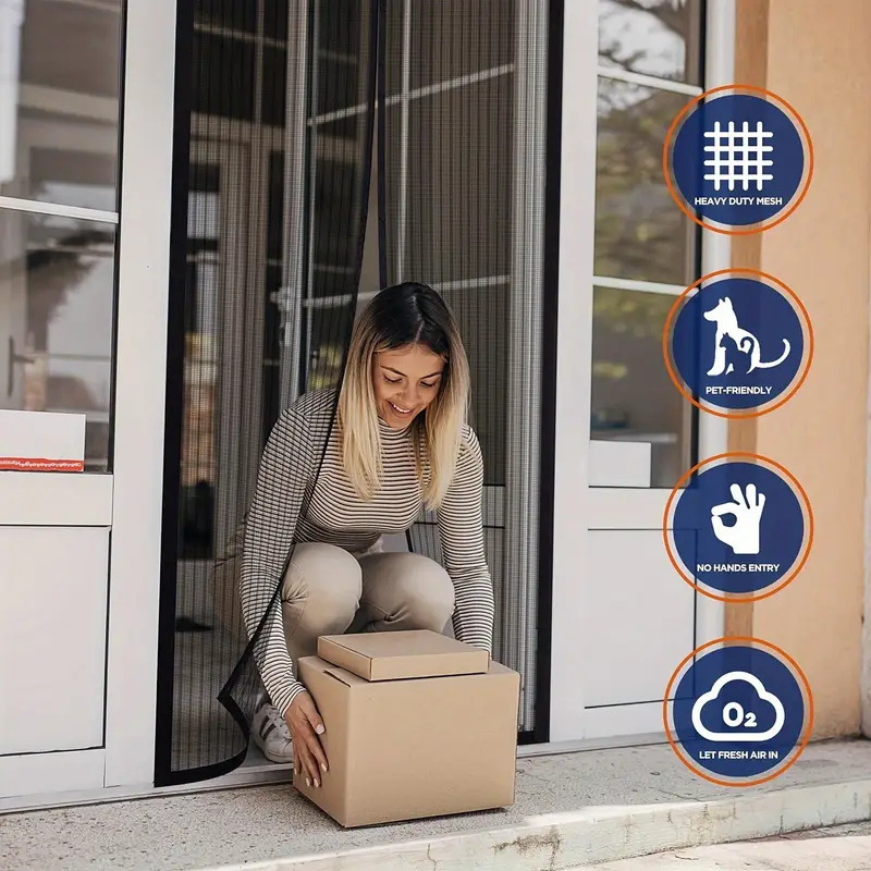 Household Magnetic Insect-Proof Door Curtain