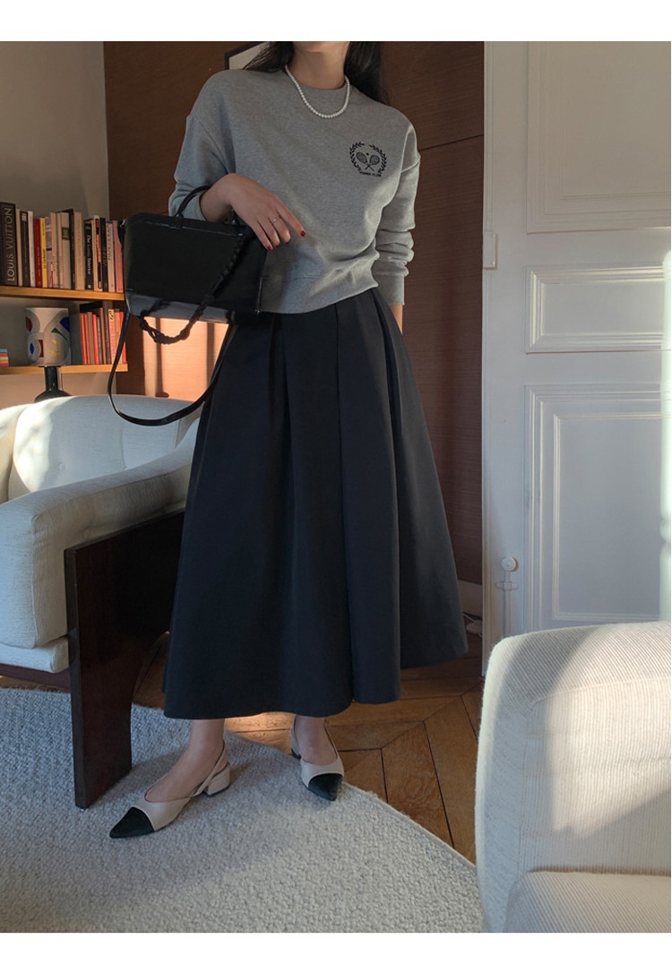 High-waisted Pleated Midi A-line Maxi Skirt 42 1e896b3c a4b9 49d5 8764 42ccce3c1fbf trans