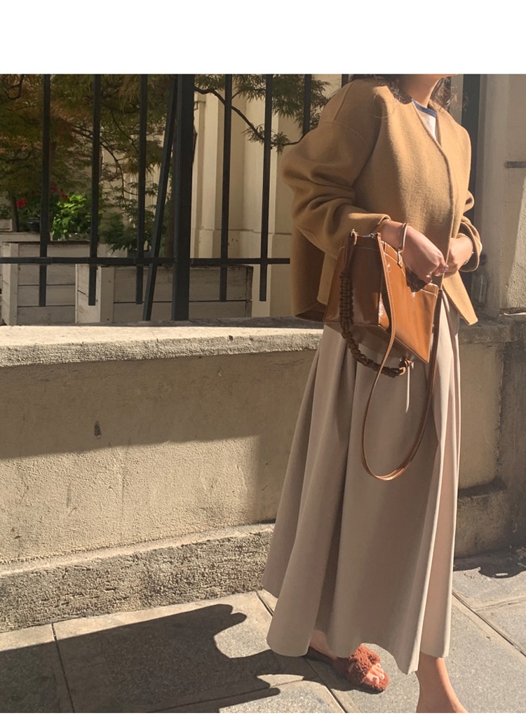 High-waisted Pleated Midi A-line Maxi Skirt 32 2714d144 dc22 4ff0 a642 42e846557e77 trans