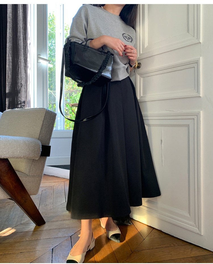 High-waisted Pleated Midi A-line Maxi Skirt 39 4321a4c8 9a07 4035 8338 086cc5d714ca trans