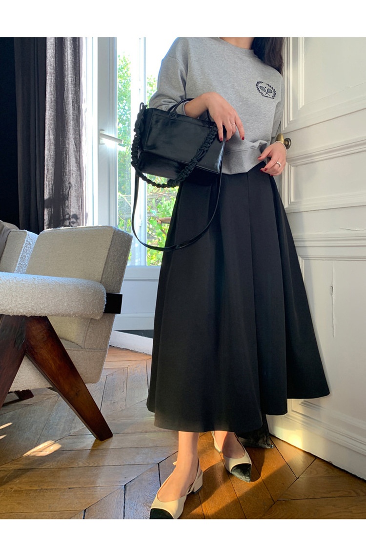 High-waisted Pleated Midi A-line Maxi Skirt 30 532a8ad0 2009 4392 b258 fd9d2bf496b4 trans