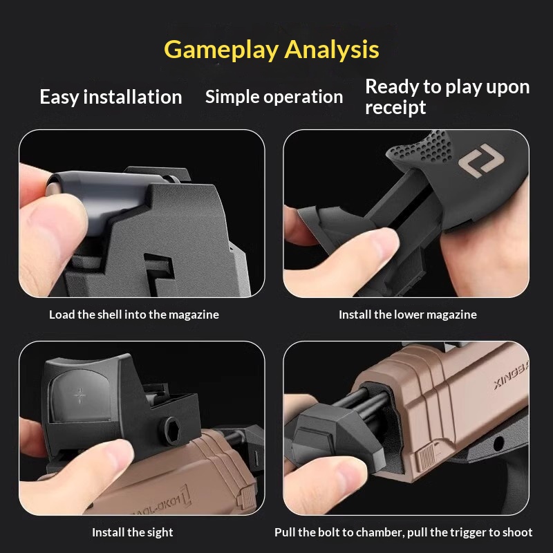 Black Knight Soft-Bullet Mini Hand Toy