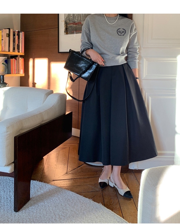 High-waisted Pleated Midi A-line Maxi Skirt 44 6e41edd1 84dd 4559 9efb bc1d964aa158 trans