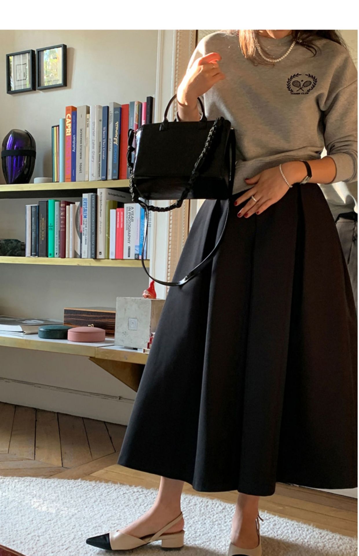 High-waisted Pleated Midi A-line Maxi Skirt 31 7270807c e9ba 4551 81ff 62be2709a246 trans