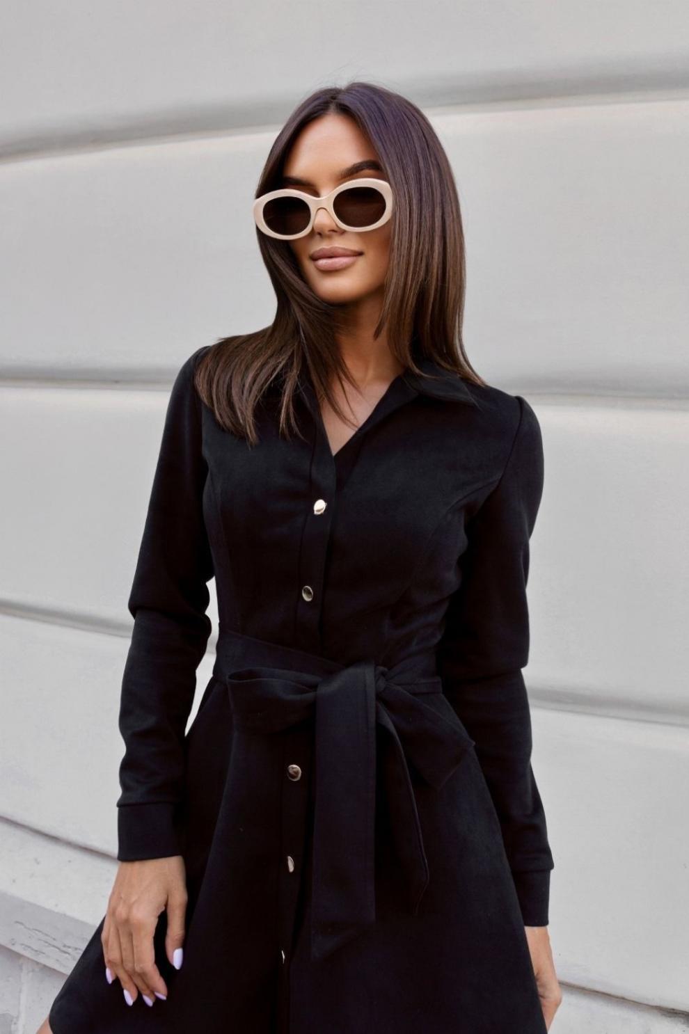 Loose Linen Lace-Up Mini Dress – styled casual everyday look