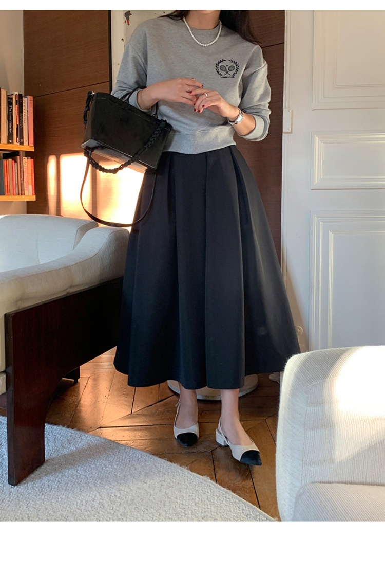 High-waisted Pleated Midi A-line Maxi Skirt 25 81561863 71ef 43d0 9096 4c13fba1c894 trans