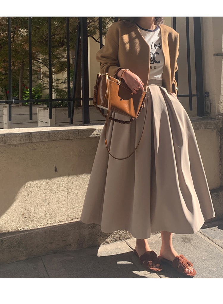 High-waisted Pleated Midi A-line Maxi Skirt 28 8b3a3c28 844e 4b58 a2d9 09fd7db4c1a3 trans