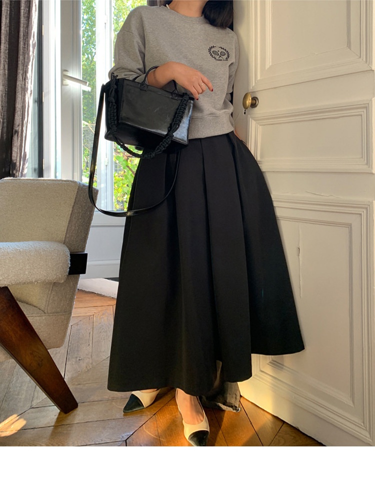 High-waisted Pleated Midi A-line Maxi Skirt 20 9647c6e0 1e74 4153 a2f4 6c5cb688438e trans