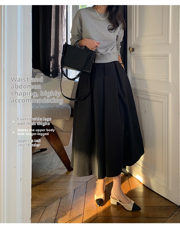 High-waisted Pleated Midi A-line Maxi Skirt 26 96f22162 bfde 4d4f b93f 6146dfd7a7ff trans