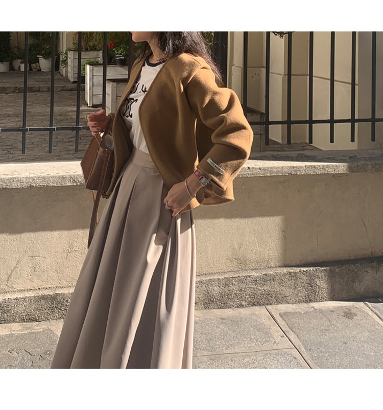 High-waisted Pleated Midi A-line Maxi Skirt 37 d8c473d2 ad70 46d4 8037 3b2e91dfde25 trans