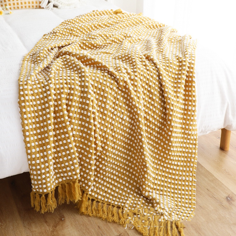 Chenille Knitted Blanket Casual Sofa Throw Blanket