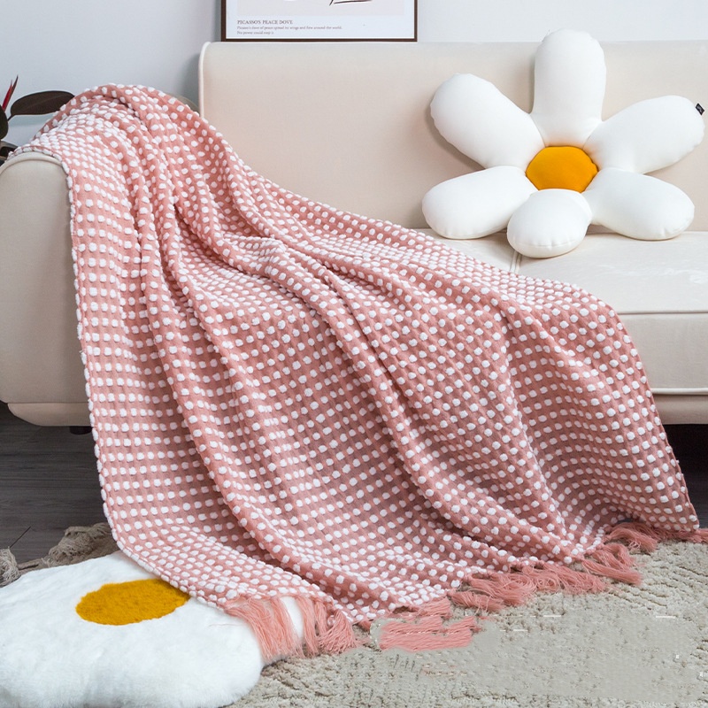 Chenille Knitted Blanket Casual Sofa Throw Blanket
