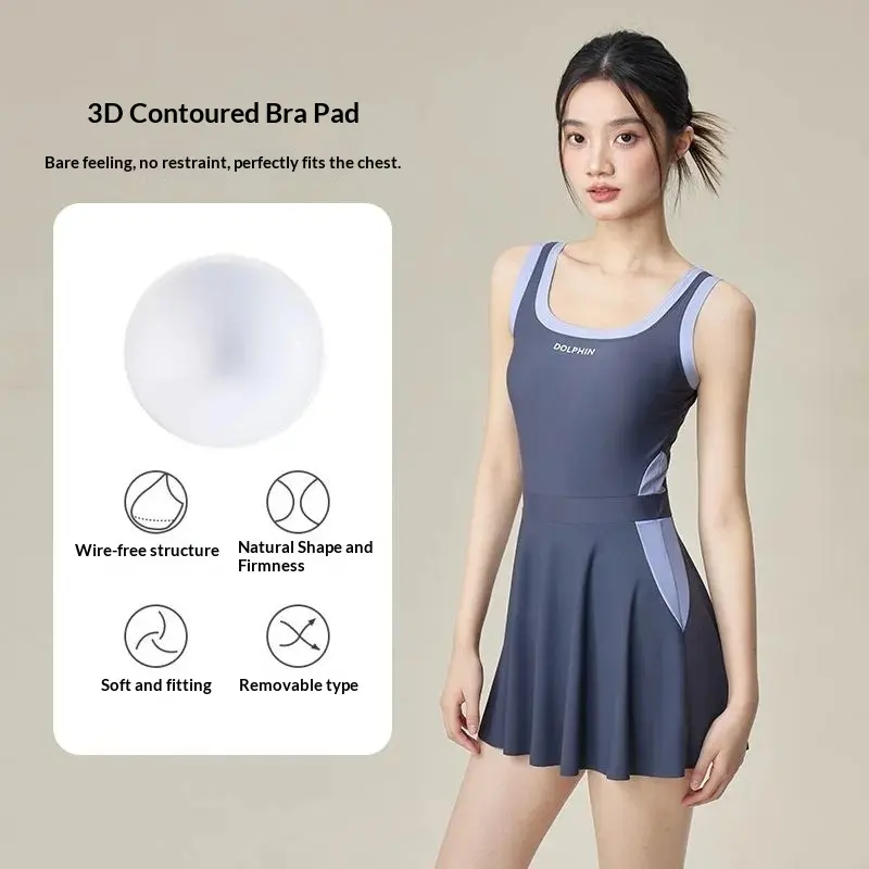 Womens Figure-Flattering Slimming Fashionable Swimsuit