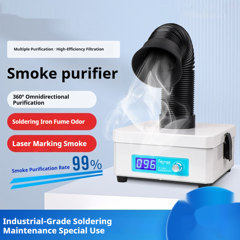 Small Desktop Smoke Purifier Soldering Iron Solder Fume Extractor Quick Purification