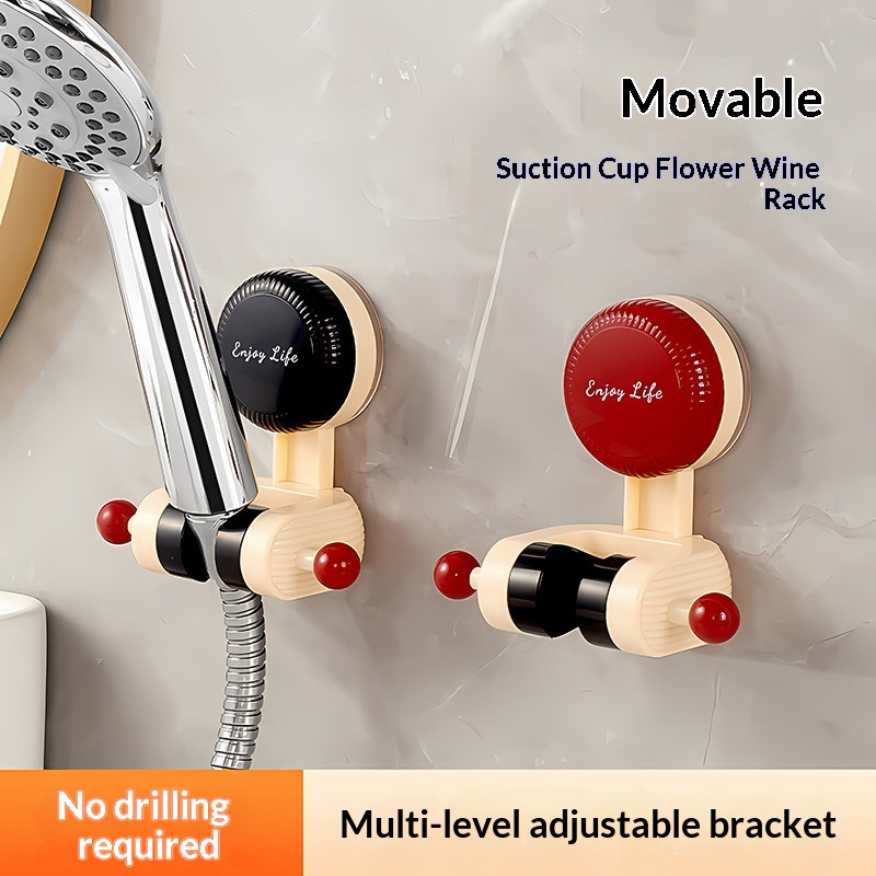Punch-free Removable Suction-Cup Shower Head Holder