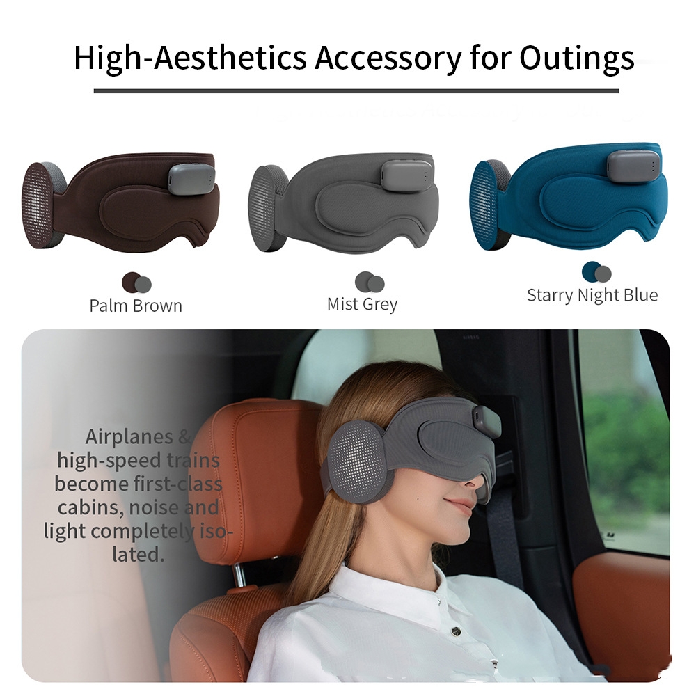 AI Smart Meditation Sleep Device App Eyemask Bluetooth Music Blackout Portable... 4