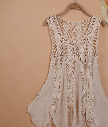 Camisole Tricotée Légère — Protection Solaire pour la Plage - image 5