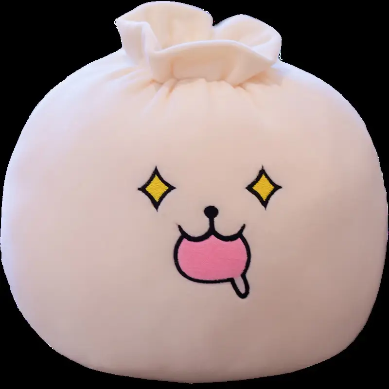 Cute Steamed Bun Doll Plush Toy Funny Prop Ornament
