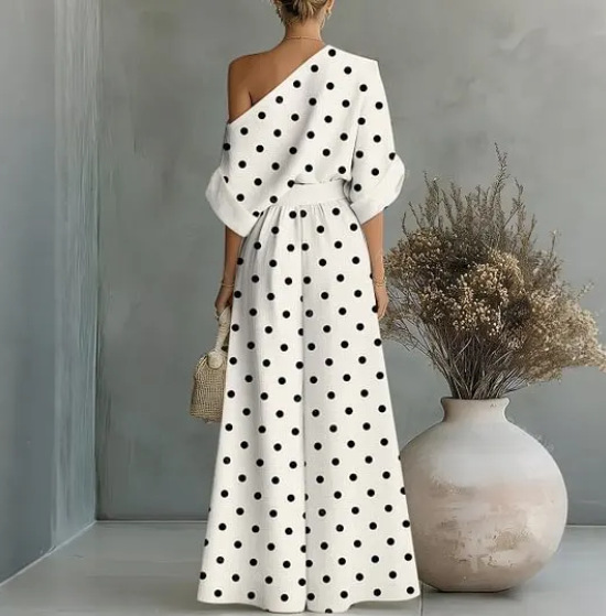 Women's printed two-piece set – lifestyle casual elegant styling