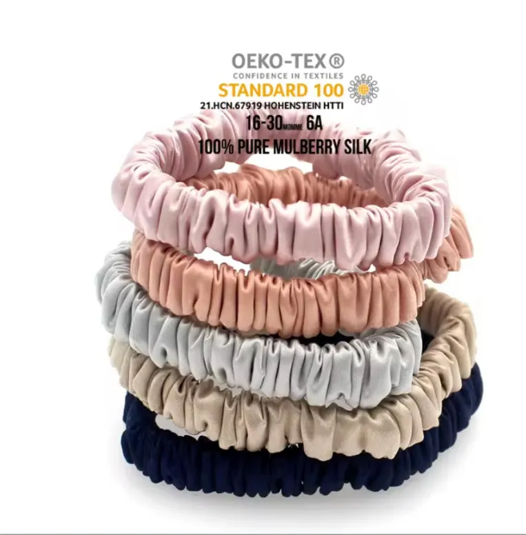 Women's Single-Hair-Ring Silk Hair Tie