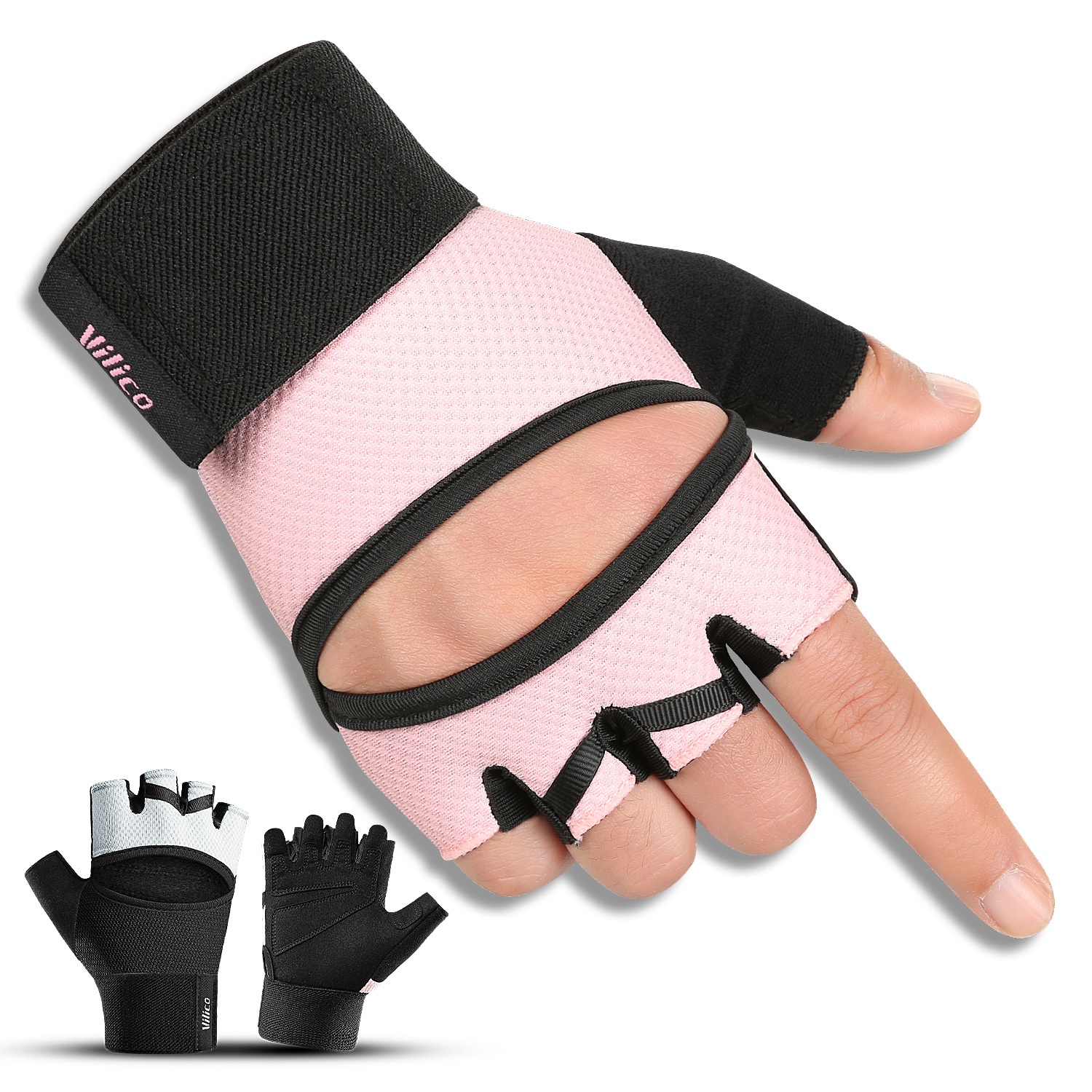 Non-slip Outdoor Cycling Sun-Protective Breathable Half-Finger Gloves