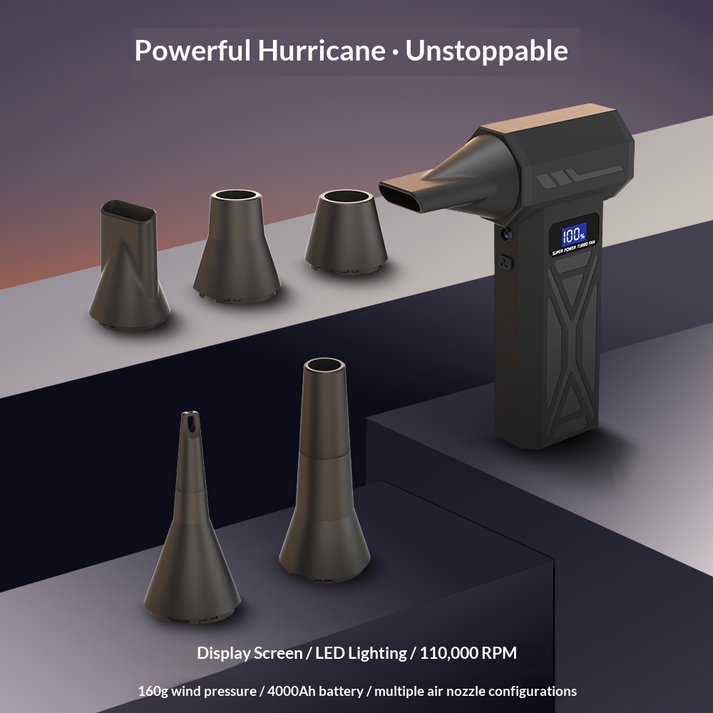 Violent Handheld Fan Turbo Car Portable Wireless