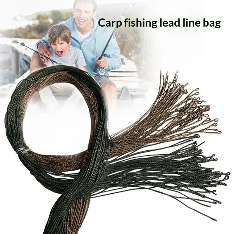 Camouflage Multi-strand Braided Lead-coated Bottom-running Leader Line