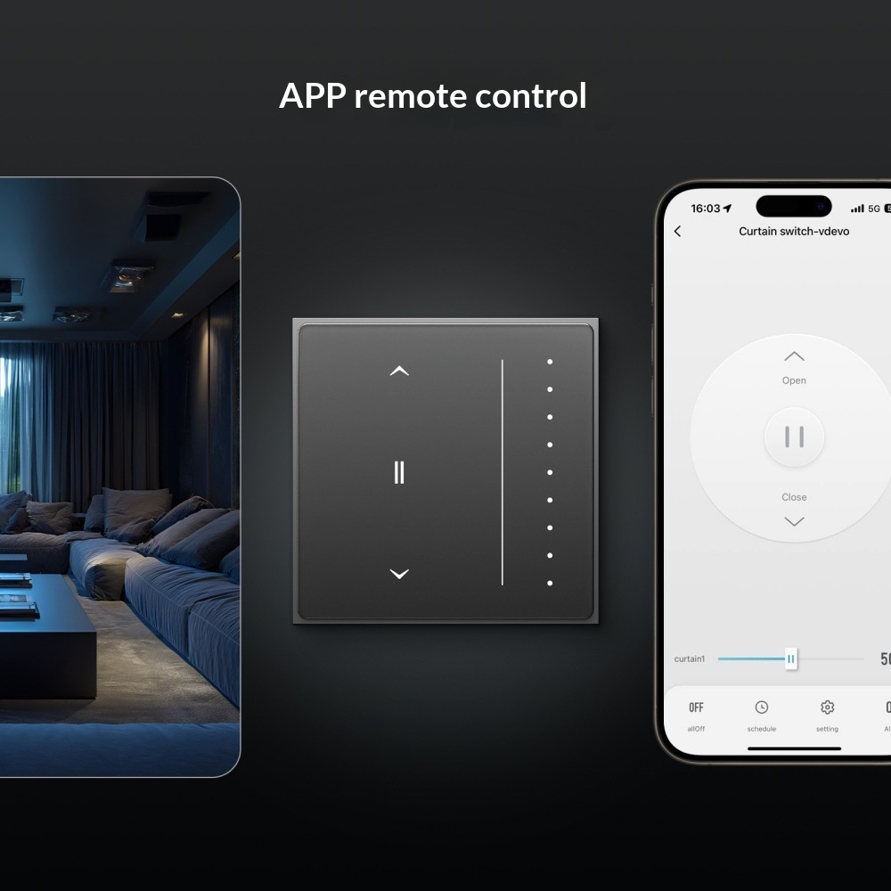 Graffiti Smart Home Zigbee Smart Curtain