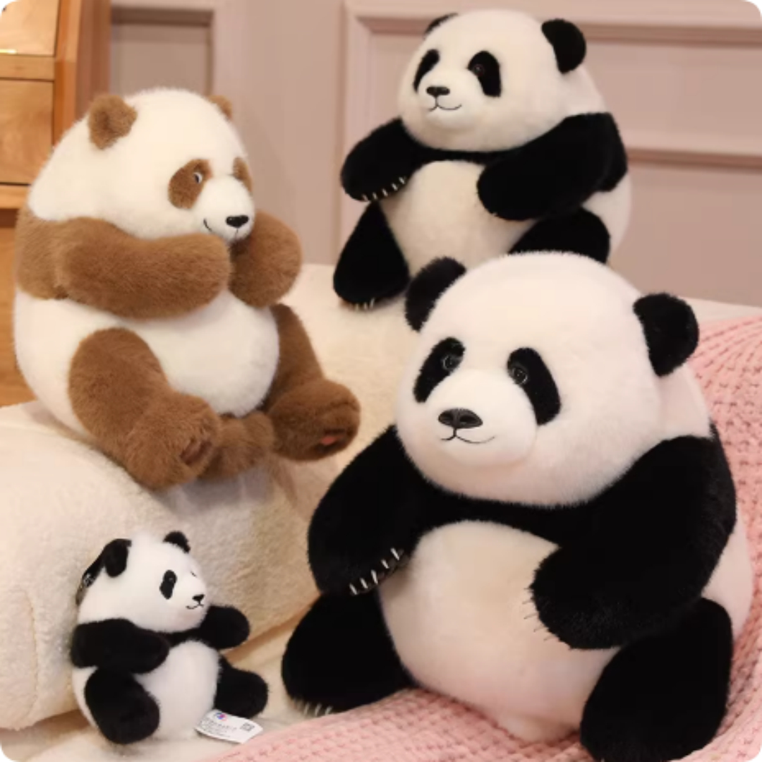 Cute Realistic Panda Plush Toy, National Treasure Panda