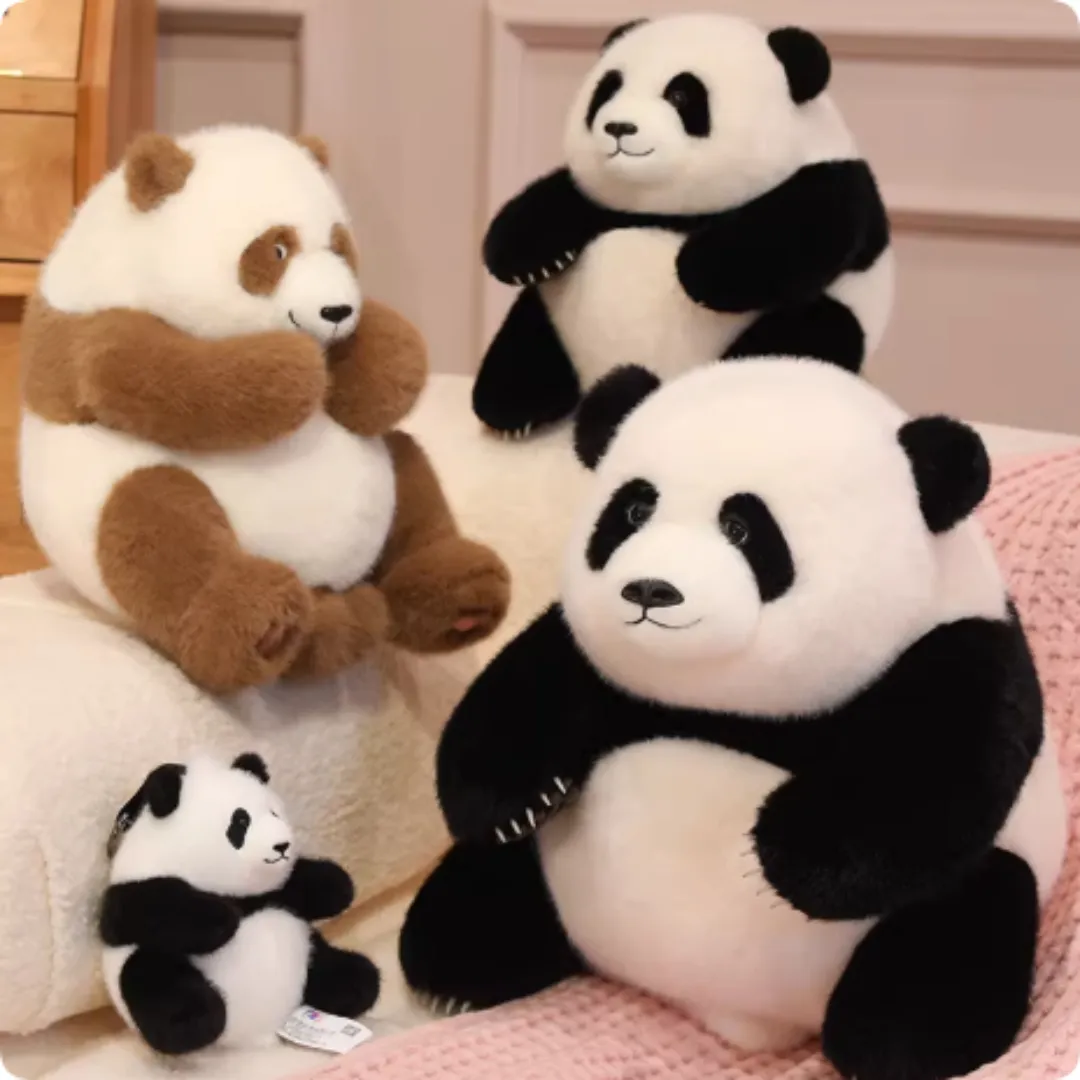 Cute Realistic Panda Plush Toy, National Treasure