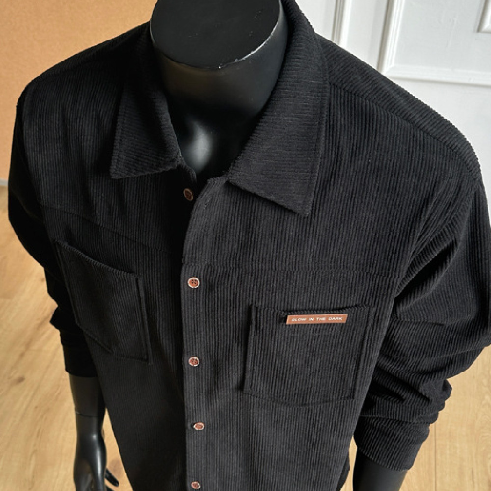 American-style Loose-fit Casual Lapel Men's Shirt Jacket