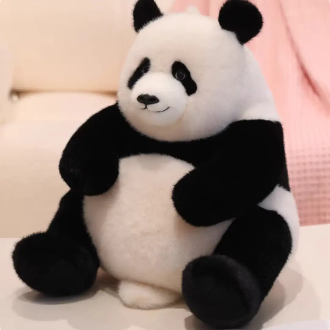 Cute Realistic Panda Plush Toy, National Treasure Panda