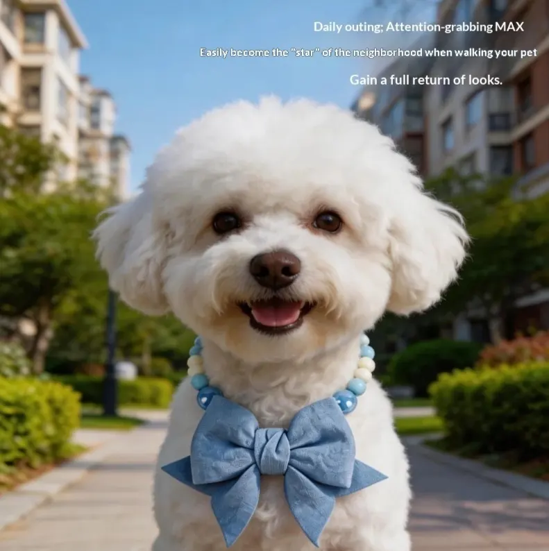 Large Bow Tie High-End Colorful Exquisite Accessory for Pets