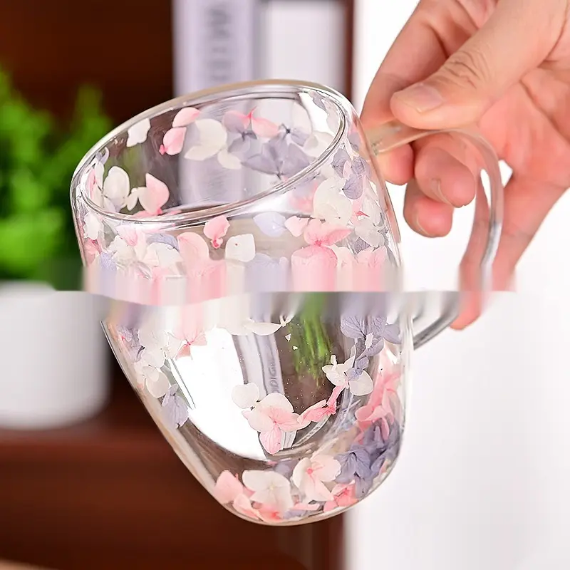 Household High Borosilicate Insulated Double-Walled Glass Cup