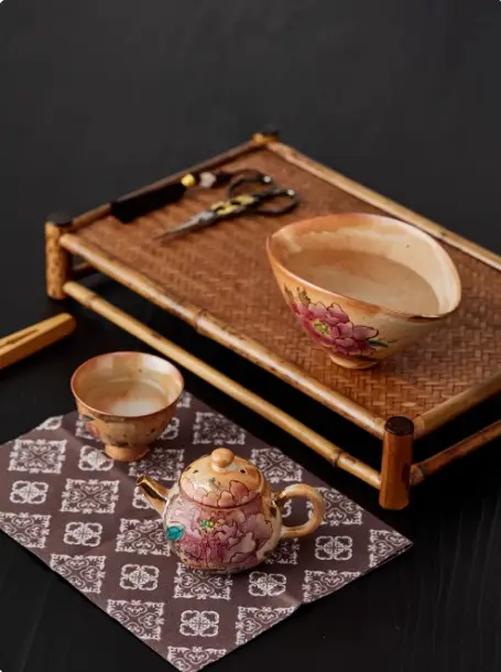 Household Living Room Hospitality Ceramic Teacups And Teapot