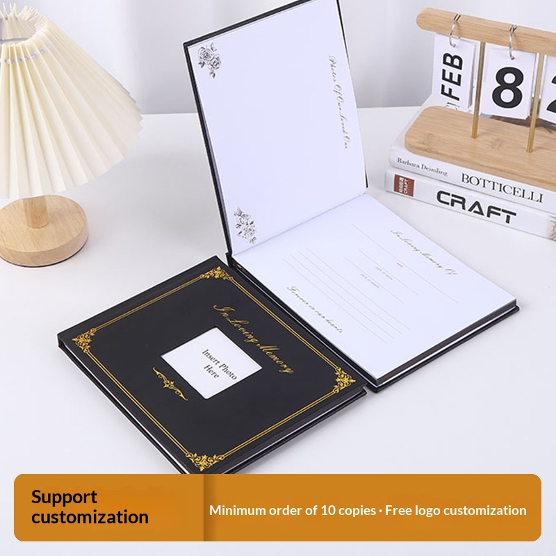 Personalized PU Cover Notebook Guest Book 5