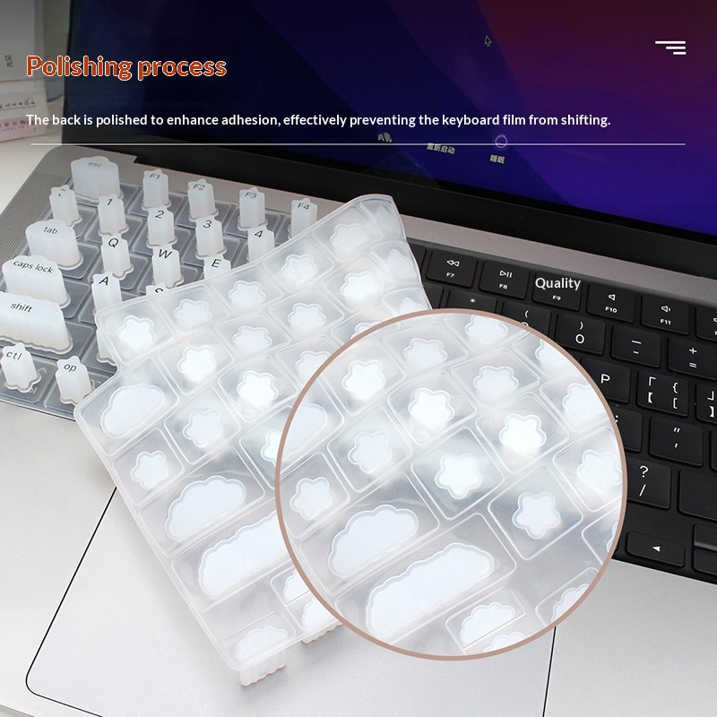 Silicone Nail Art Notebook Keyboard Protector Ultra-thin 7