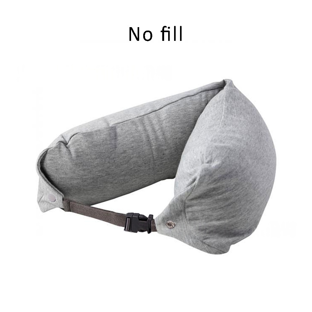 Portable U-shaped Pillow With A Hood