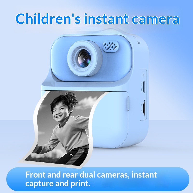 Childrens Print-on-Demand Camera With HD Cartoon Design And Dual Cameras