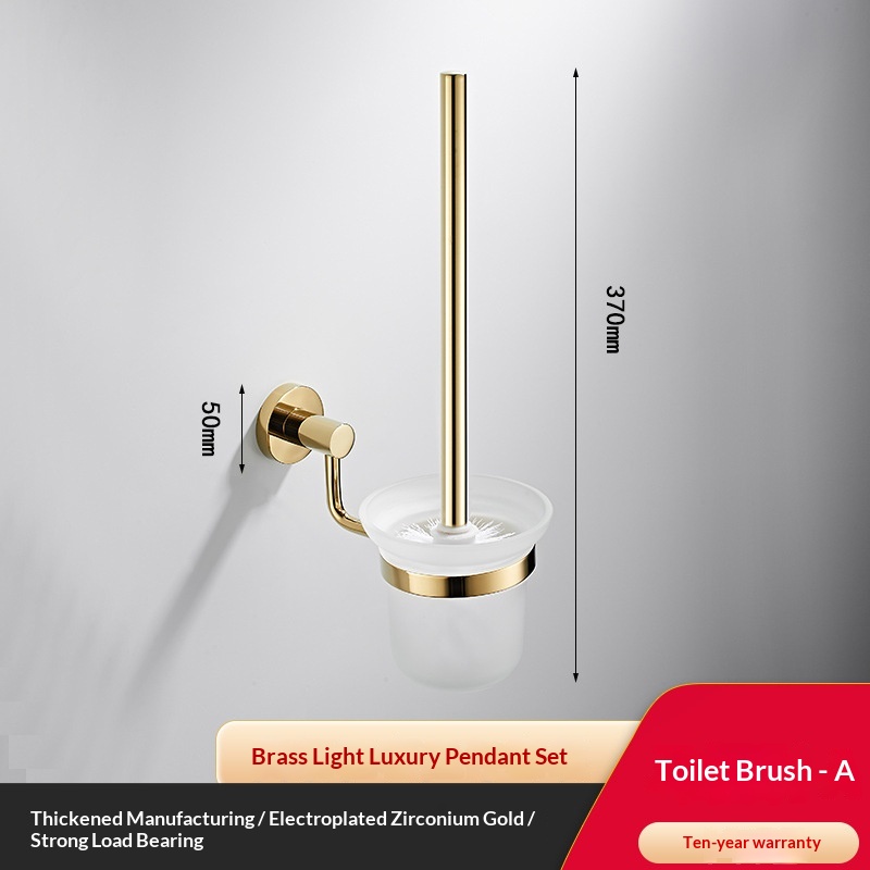 All-copper Bathroom Towel Rack Single-bar And Double-bar Designs 11