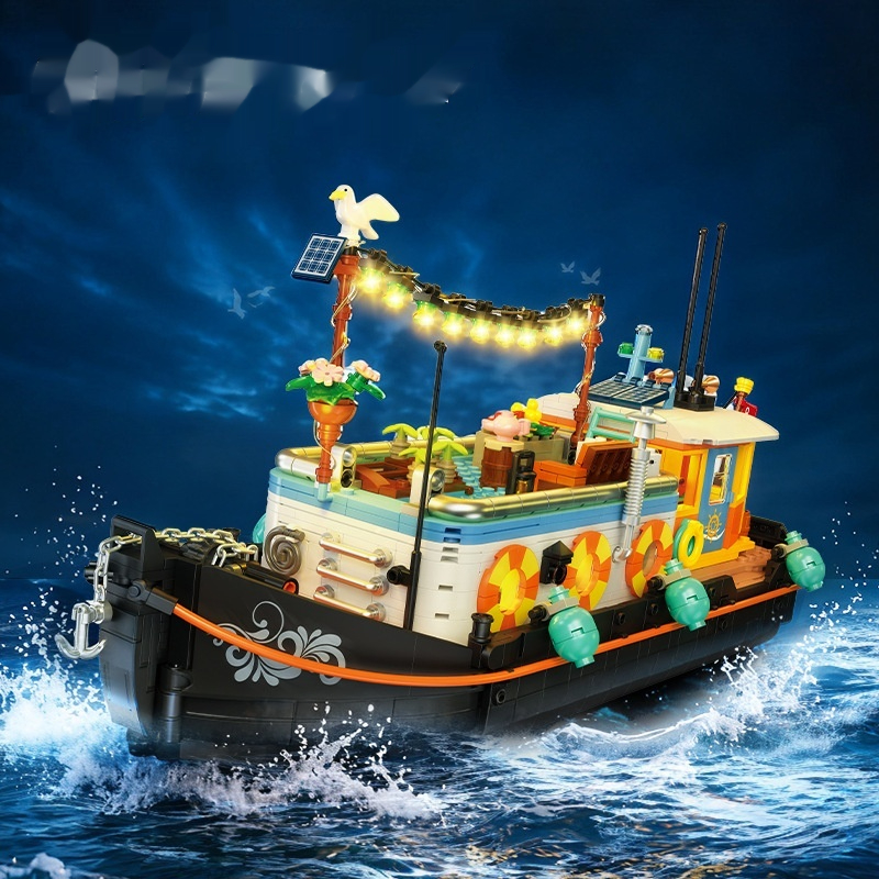 Houseboat Building Block Set