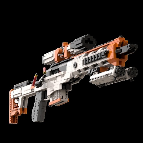 Building Block Gun Assembly Toy A Large Shootable Puzzle Sniper Rifle
