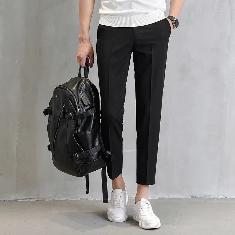 Cropped Suit Pants For Men Slim-fit With A Tapered Leg 4